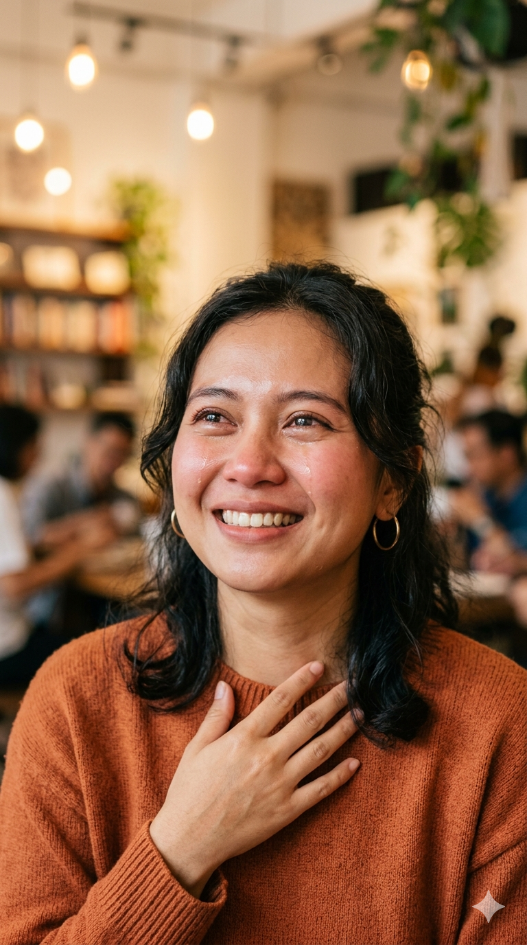 Pelanggan terharu mendengar lagu personal